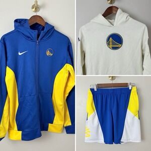Golden State Warriors Boys Youth XL 2 Hoodies & Shorts Lot Outfit‎ NBA Curry